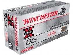 Winchester .357 158 Grain Jacketed Soft Point x50